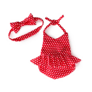 SCENTSY BUDDY CLOTHES: RED BATHING SUIT