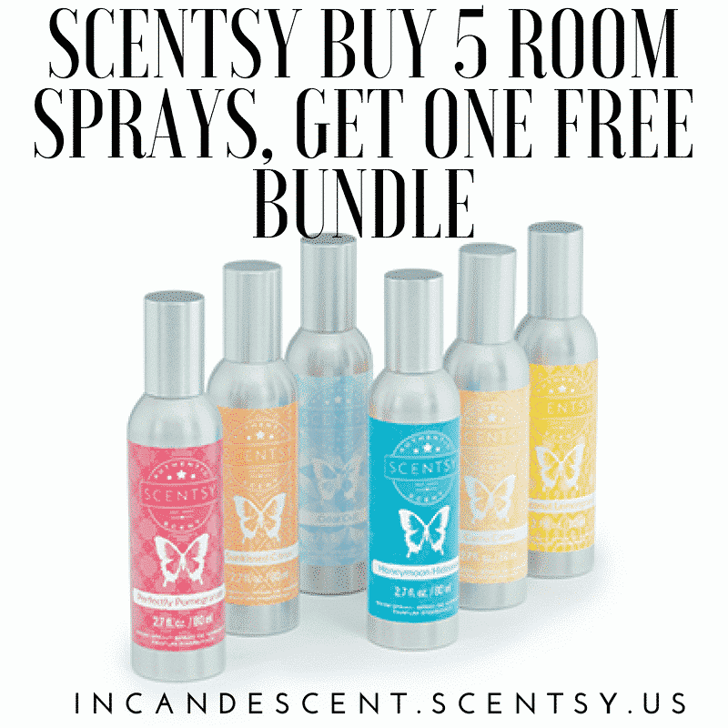 Scentsy Room Sprays 6 Pack Buy 5 Get One Free