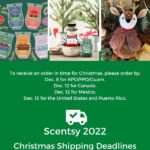 SCENTSY CHRISTMAS 2022 SHIPPING DEADLINE 600 x 600 px
