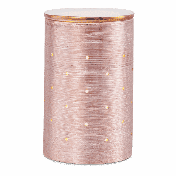 SCENTSY ETCHED CORE ROSE GOLD WARMER