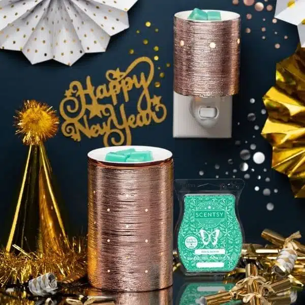 Scentsy July 2021 Warmer Of The Month Etched Core Gold Scentsy Warmer | Incandescent.Scentsy.us