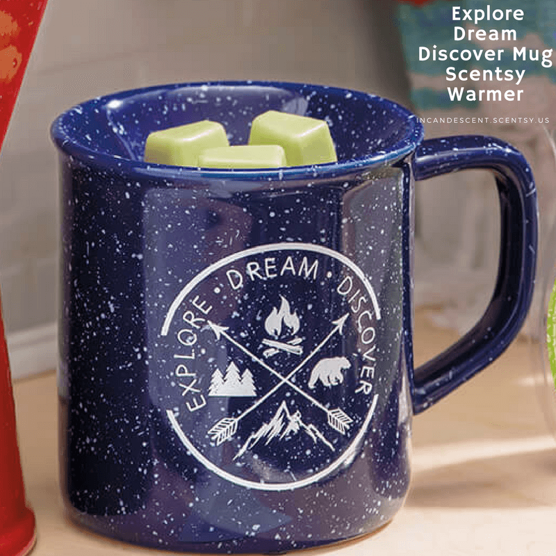 NEW! EXPLORE DREAM DISCOVER MUG SCENTSY WARMER | Scentsy