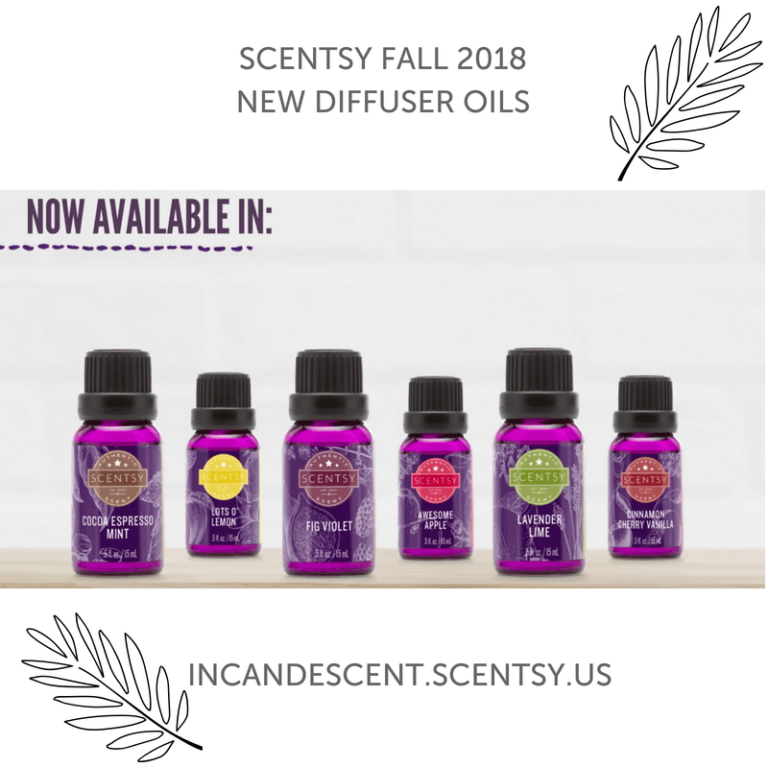 SCENTSY COMPLETE SCENT LIST FOR FALL WINTER 2018 2019 Incandescent