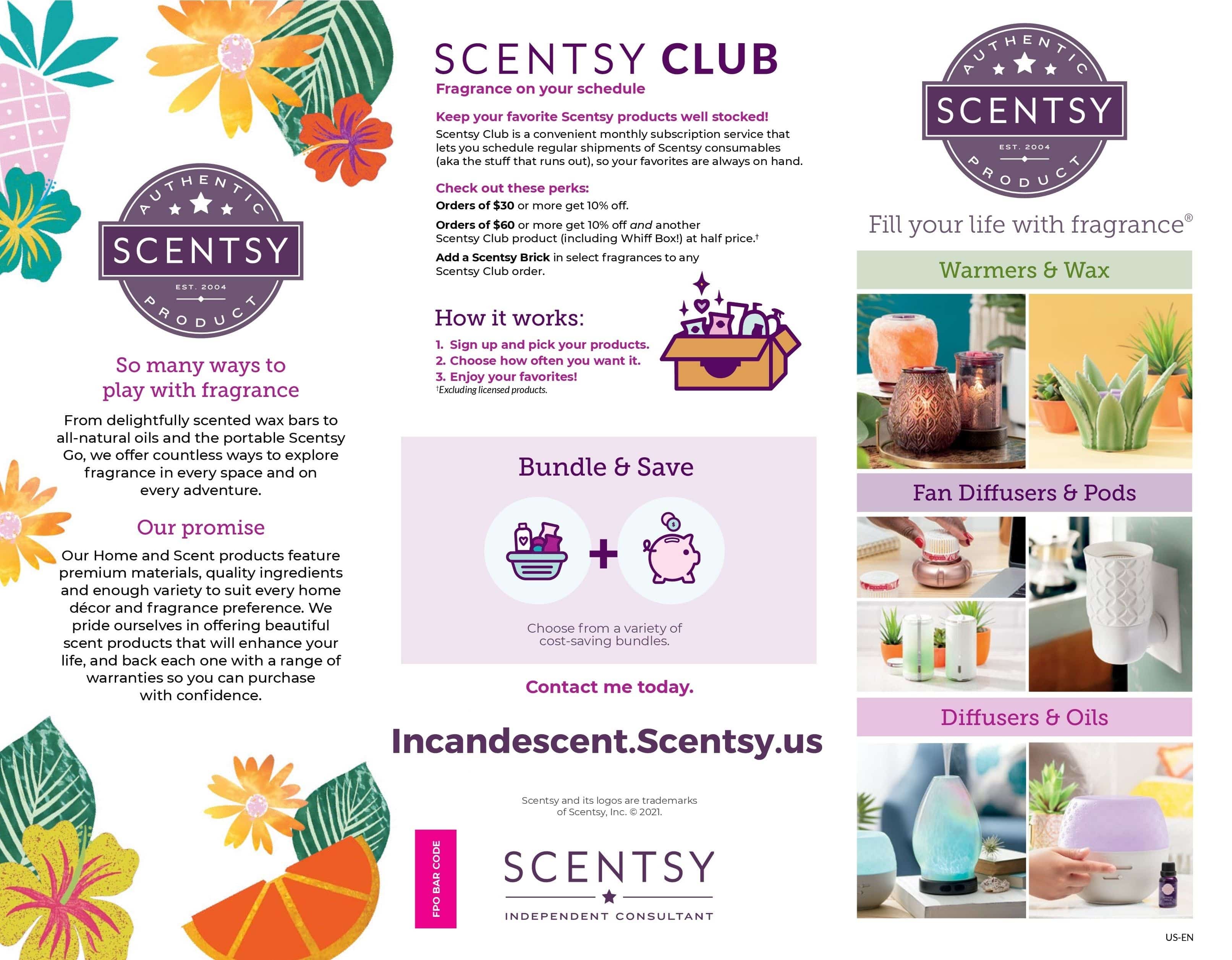 SCENTSY FRAGRANCE SYSTEMS PAGE 2 INFO