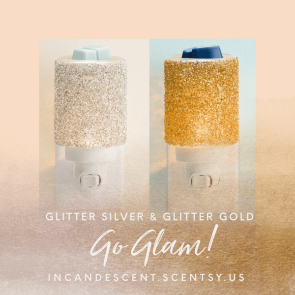 Glitter Silver Mini Scentsy Warmer