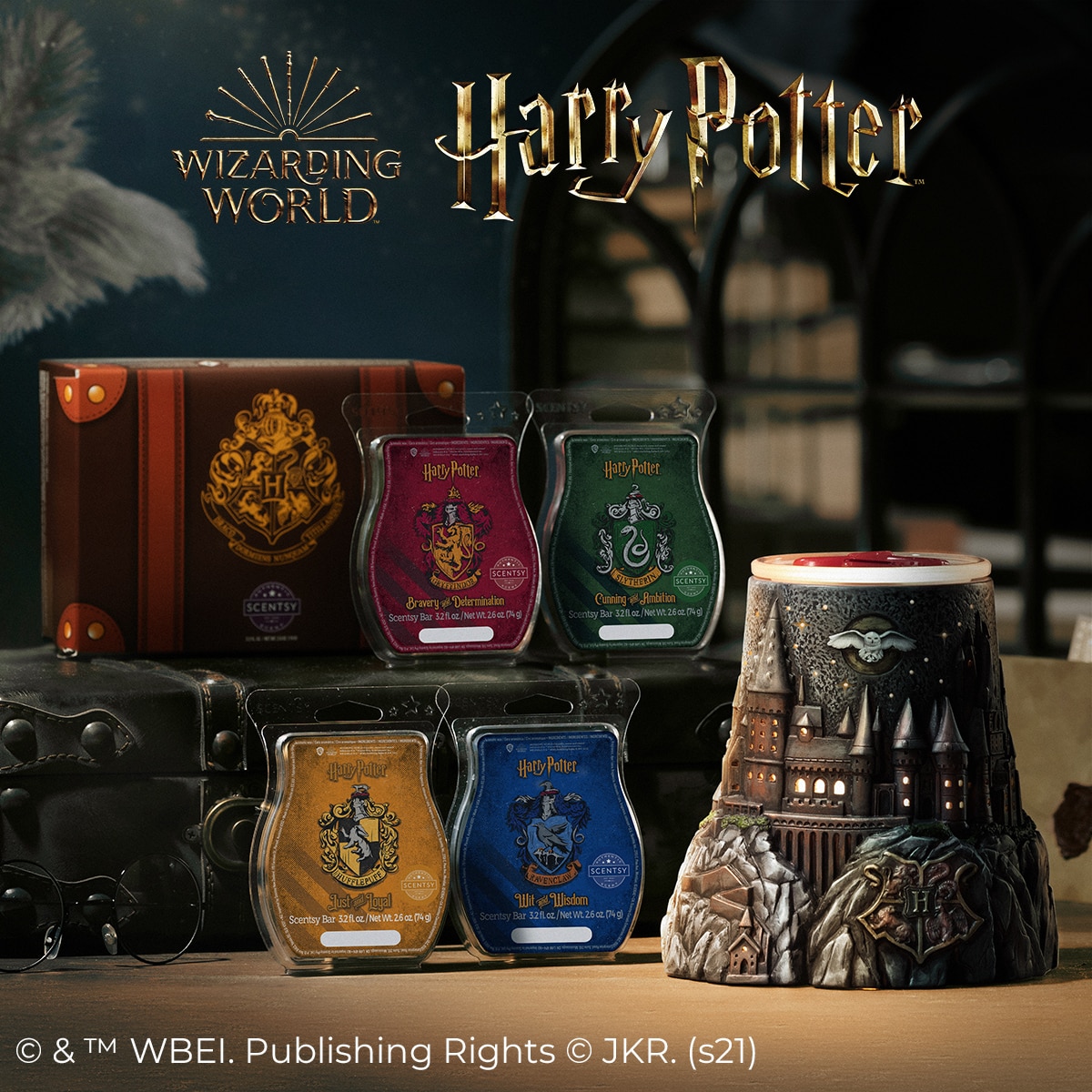 SCENTSY HARRY POTTER HOGWARTS WARMER WAX 2