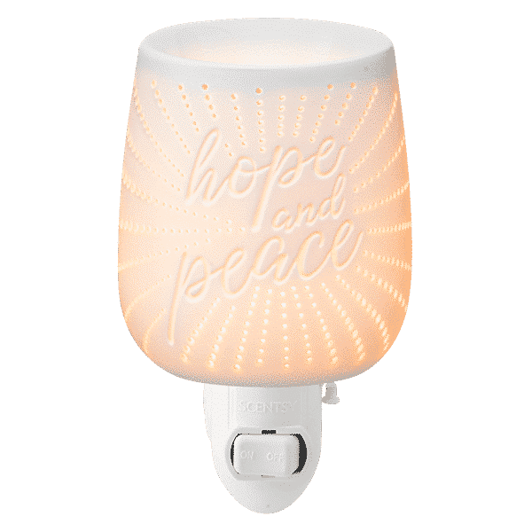 SCENTSY HOPE PEACE GLOW MINI WARMER