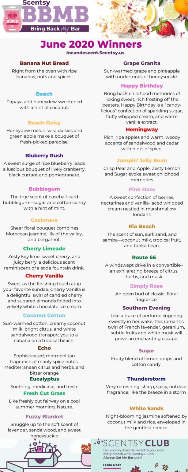 EUCALYPTUS BRING BACK MY SCENTSY BAR 2020 Shop Scentsy Incandescent