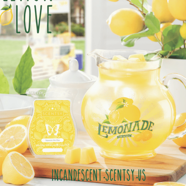 SCENTSY LEMONADE PITCHER JUNE 2019 WARMER & SCENT OF THE MONTH