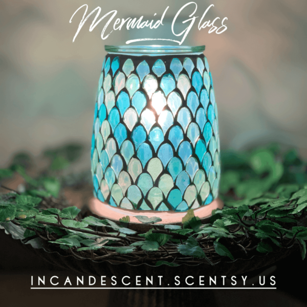 Scentsy Mermaid Glass Warmer SCENTSY MERMAID GLASS WARMER