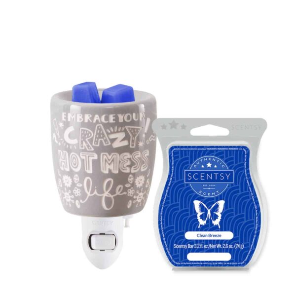 CRAZY HOT MESS MINI SCENTSY WARMER BUNDLE