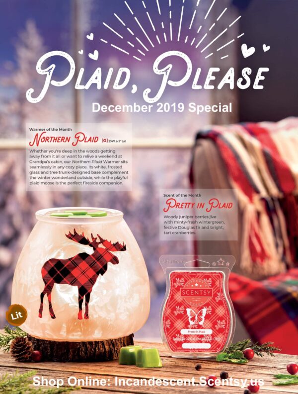 SCENTSY NORTHERN PLAID - DECEMBER 2019 MONTHL SPECIAL