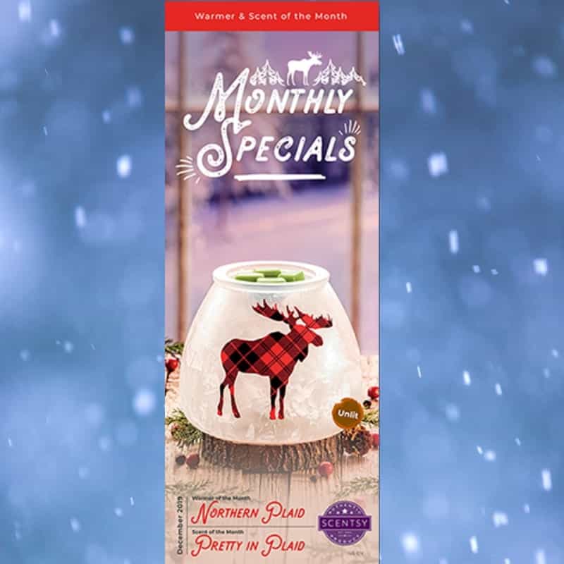 SCENTSY NORTHERN PLAID MOOSE SCENTSY WARMER