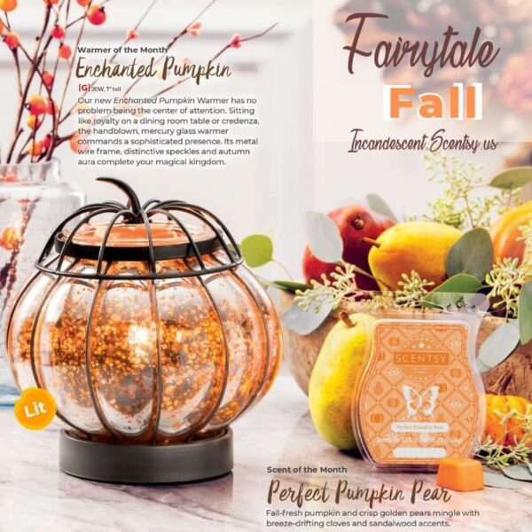 Enchanted Pumpkin Scentsy Warmer Harvest 2021 Incandescent.Scentsy.us