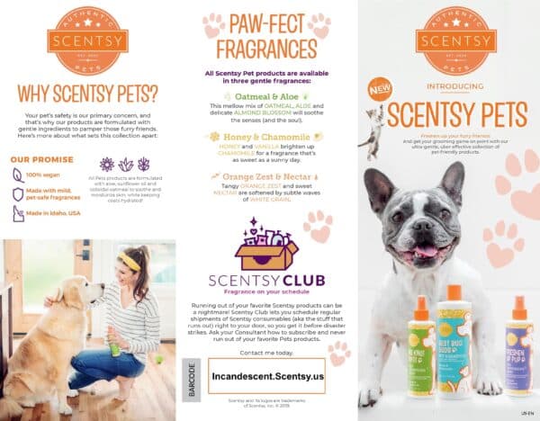 SCENTSY PETS BROCHURE PAGE 1