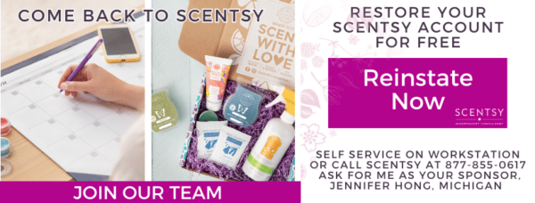 Scentsy Consultant Reinstatement