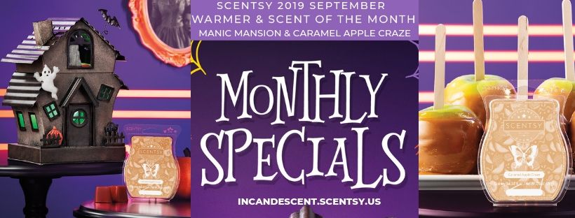 SCENTSY SEPTEMBER WARMER OF THE MONTH MANIC MANSION