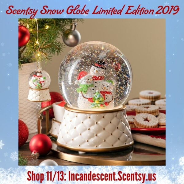 SCENTSY SNOW GLOBE LIMITED EDITION WARMER HOLIDAY 2019