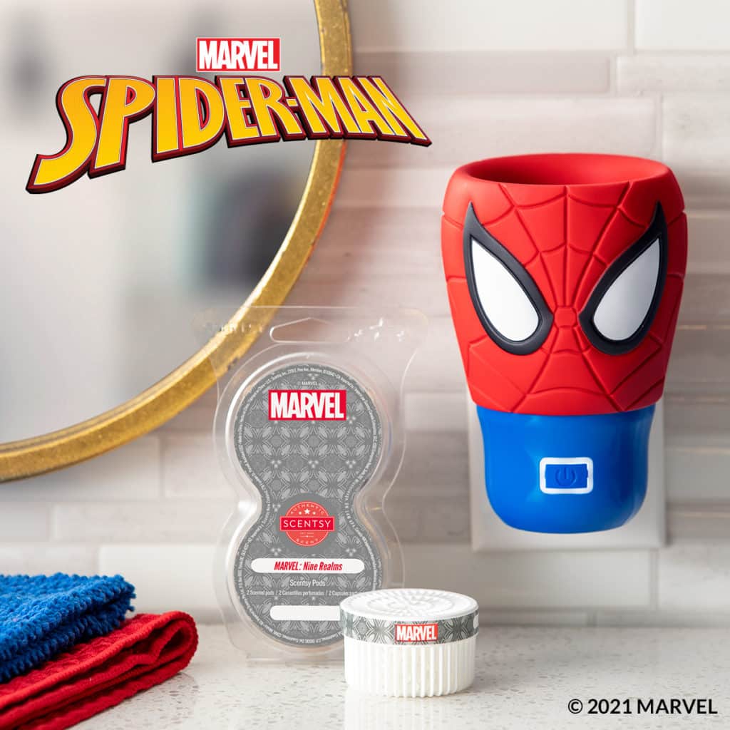 SCENTSY SPIDERMAN WALL FAN DIFFUSER PODS