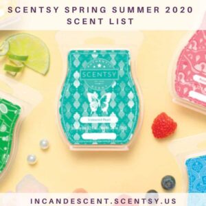 SCENTSY SPRING SUMMER 2020 SCENT LIST