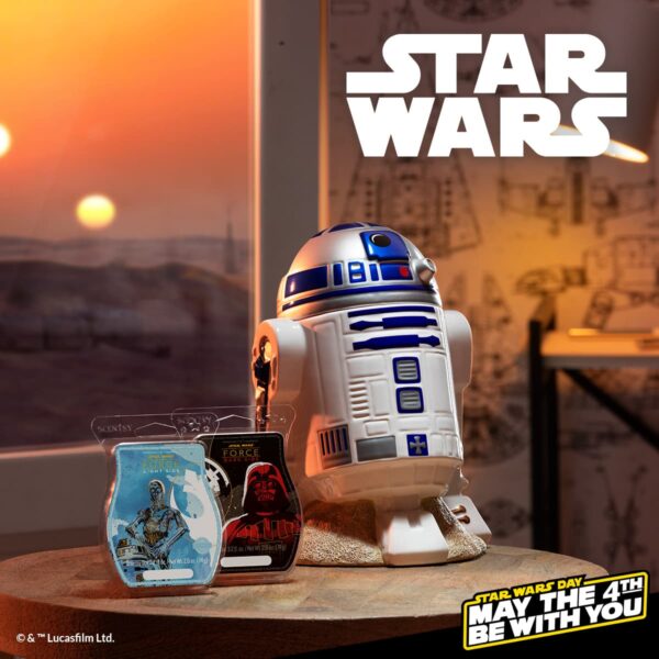 SCENTSY STAR WARS R2D2 WARMER AND SCENTS