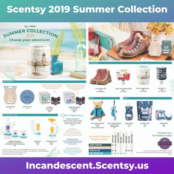 SCENTSY SUMMER 2019 COLLECTION BROCHURE