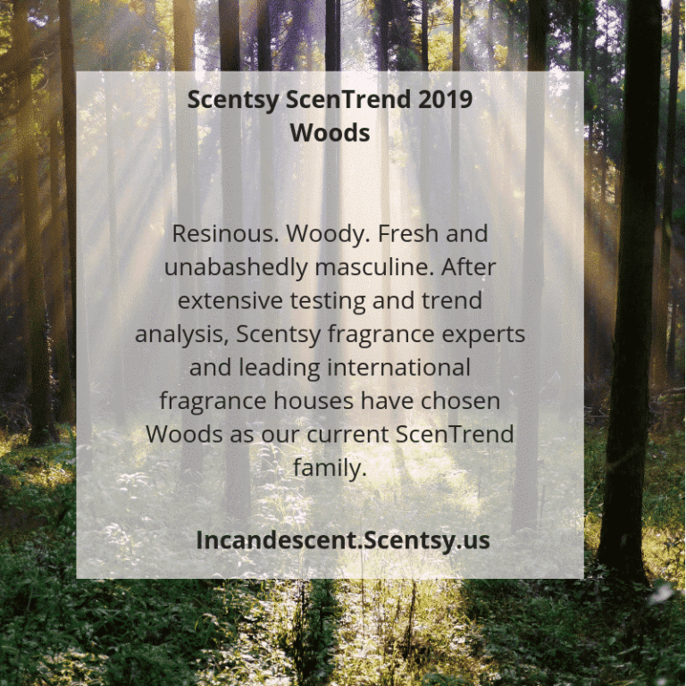 SCENTSY 2019 ScenTrend - Woods Fragrances