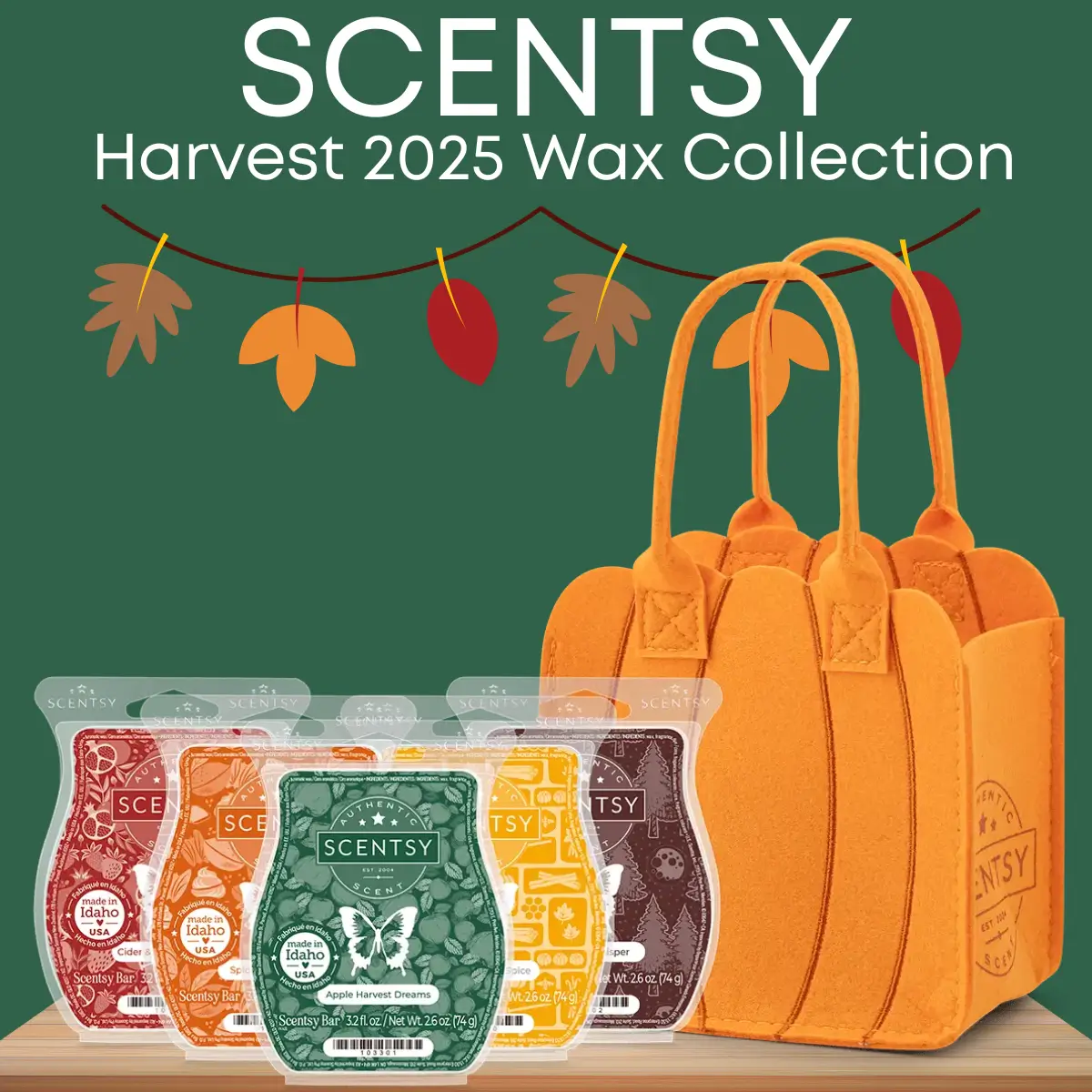 Harvest 2025 Scentsy Wax Bar Collection