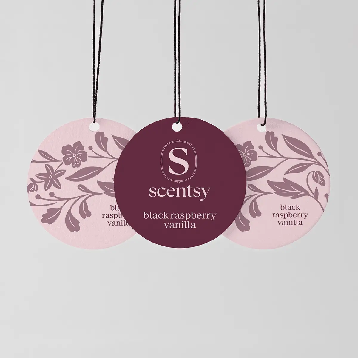 Black Raspberry Vanilla Scentsy Scent Circle 3 Pack Bundle