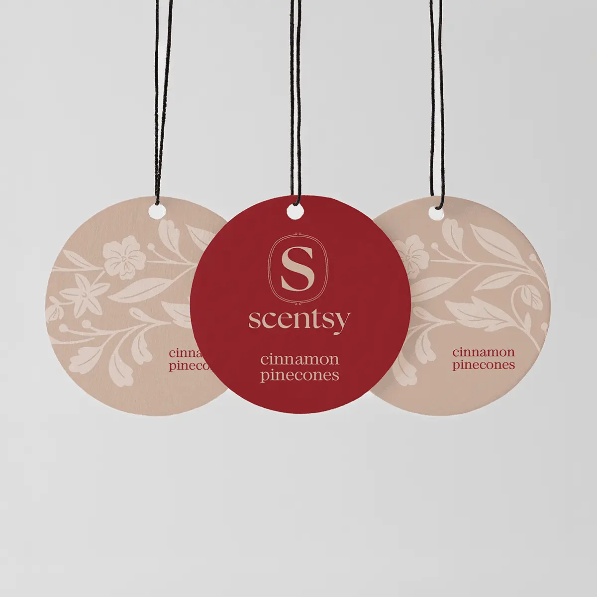 Cinnamon Pinecones Scentsy Scent Circle 3 Pack Bundle