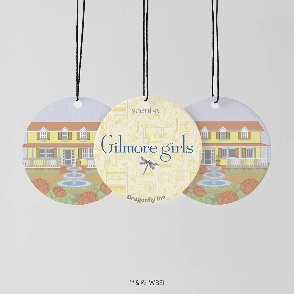 Scentscentcirclegilmoregirlsdragonflyinn3Packdoublesidedpackshotr12026Pws_Highres Gilmore Girls™ Scentsy Scent Circle 4 Pack