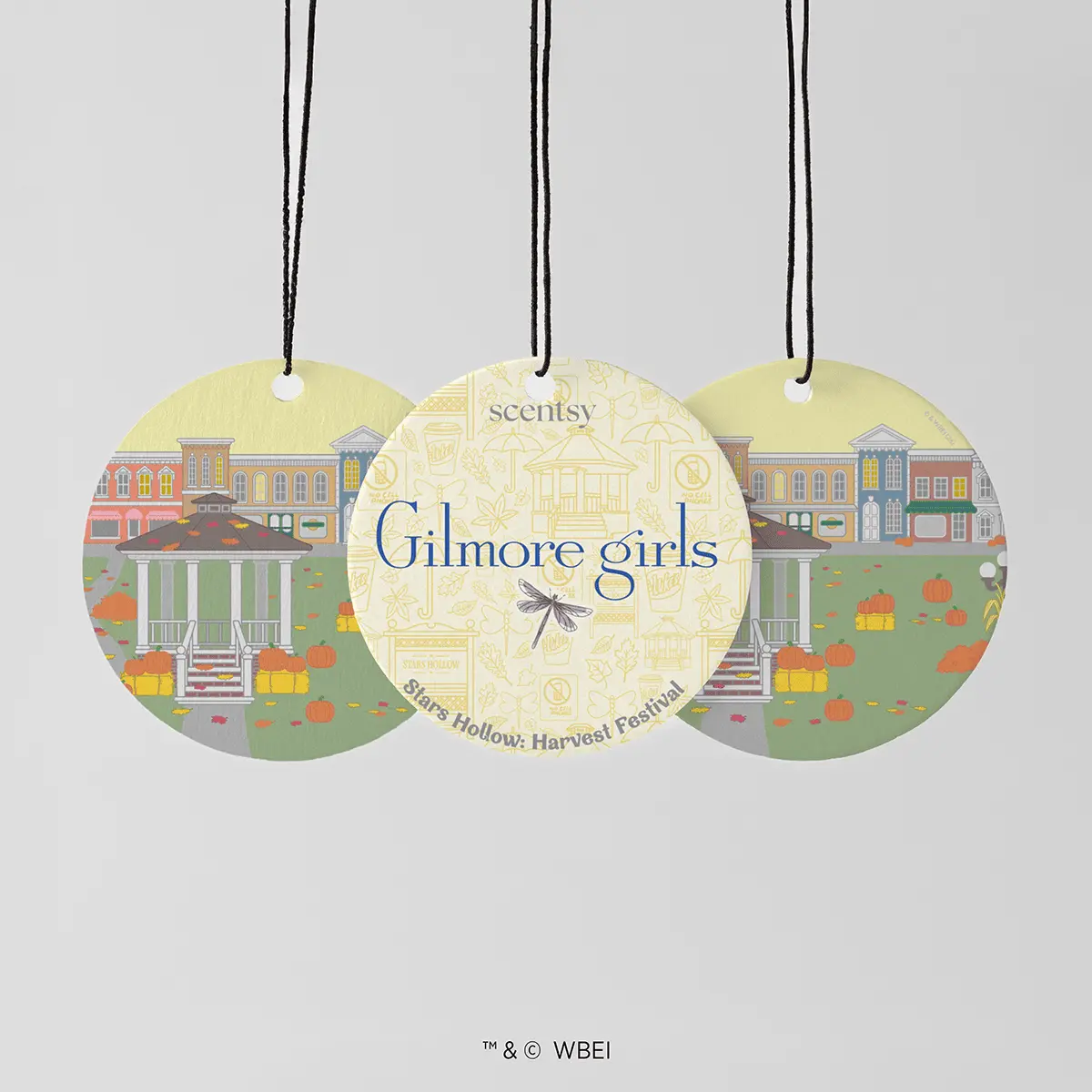 Scentscentcirclegilmoregirlsstarshollowharvestfestival3Packdoublesidedpackshotr12026Pws_Highres Gilmore Girls™ Scentsy Scent Circle 4 Pack