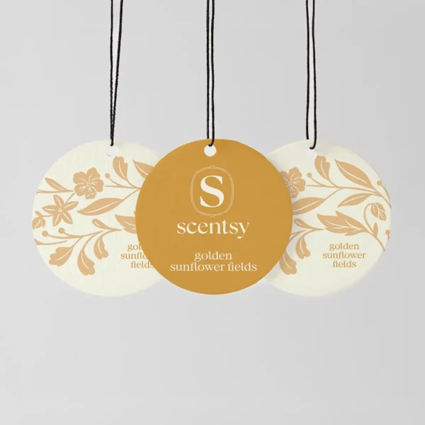 Golden Sunflower Fields Scentsy Scent Circle 3 Pack