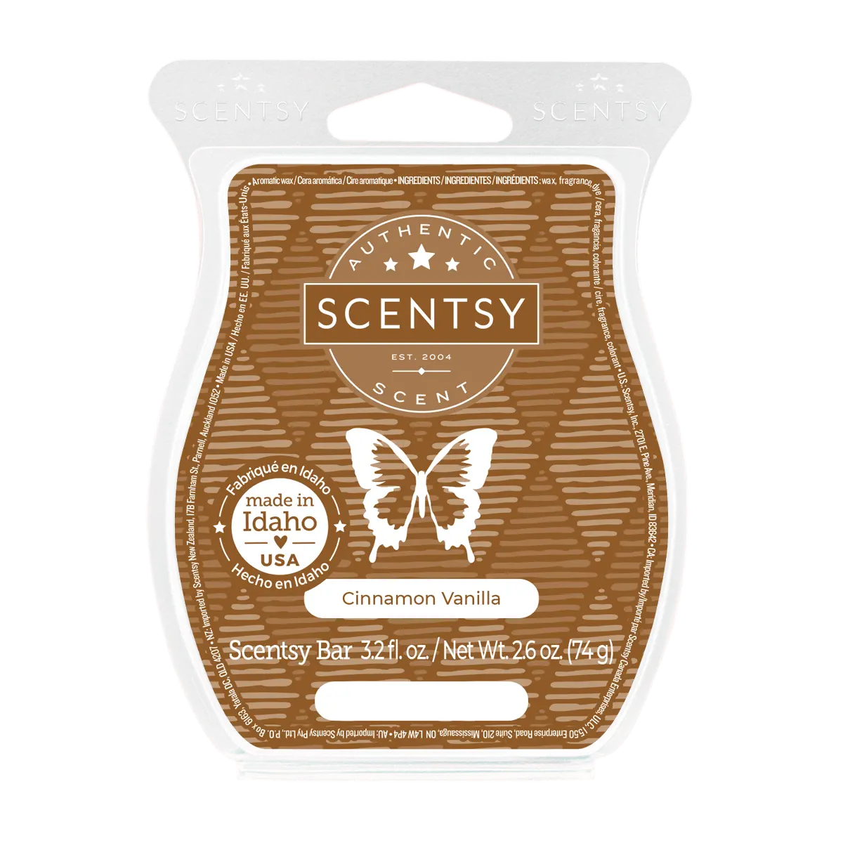 Cinnamon Vanilla Scentsy Bar
