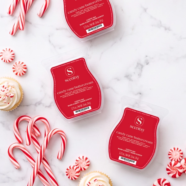 Scentwaxcandycanebuttercream2 Candy Cane Buttercream Scentsy Wax Bar