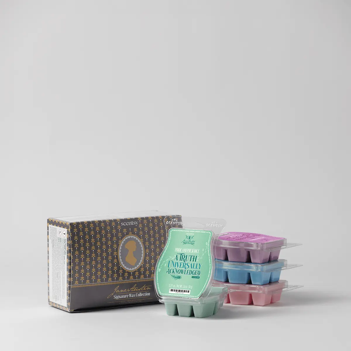 Scentwaxcollectionjaneaustenpackshotr132026Pws_Highres Jane Austen Signature Scentsy Bar Wax Collection