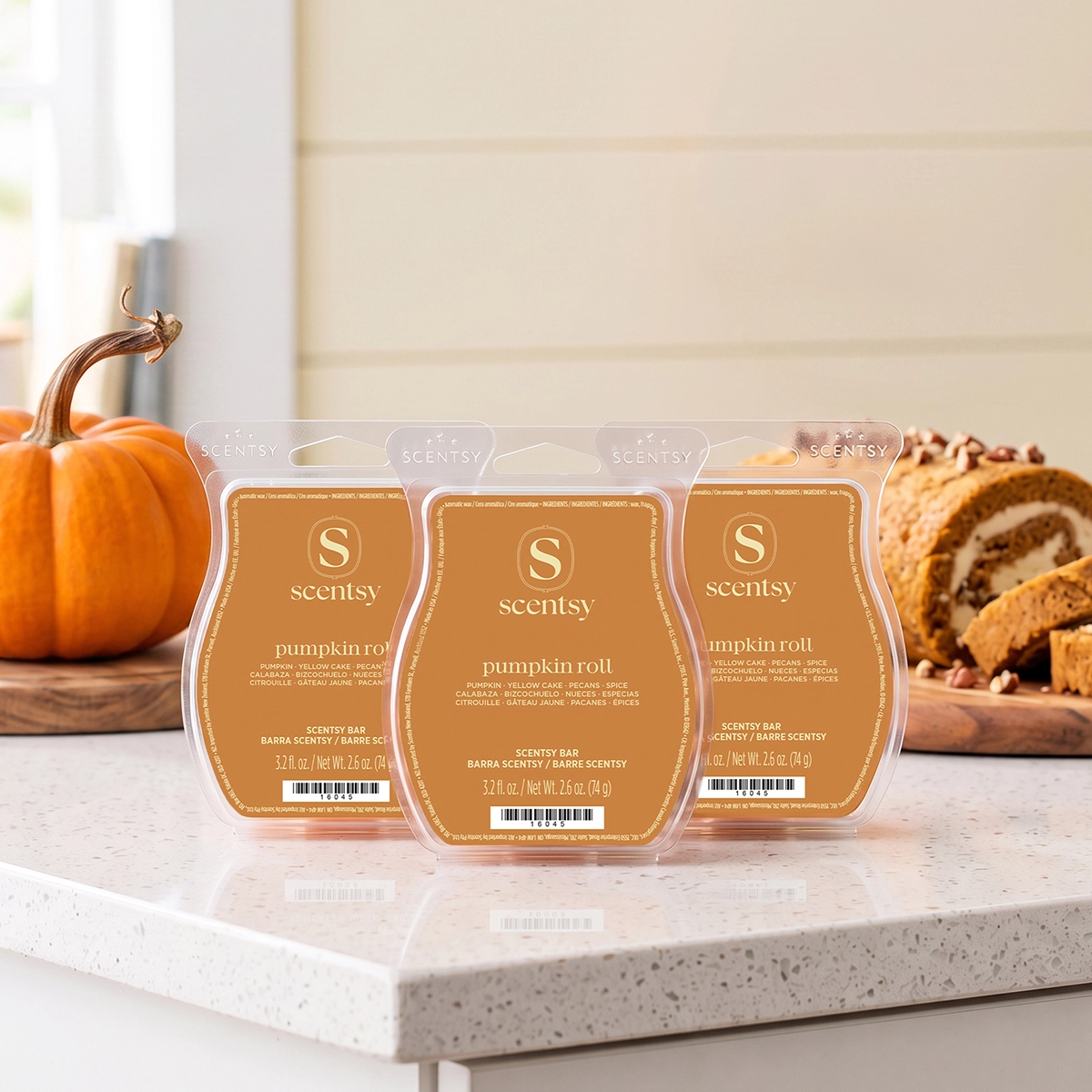 Pumpkin Roll 3 Scentsy Bar Bundle