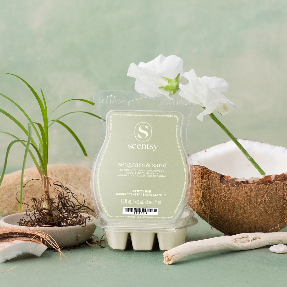 Scentwaxseagrasssandr13_Highres Seagrass & Sand Scentsy Wax Bar