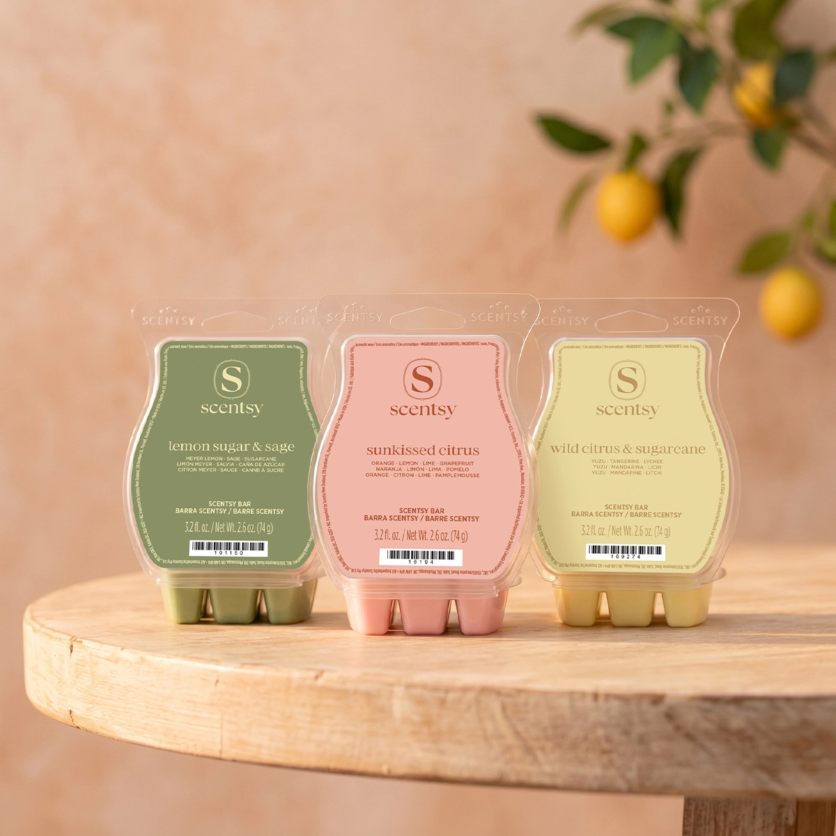 Scentwaxsunlitcitrus1R12026_Highres Sunlit Citrus 3 Scentsy Bar Bundle