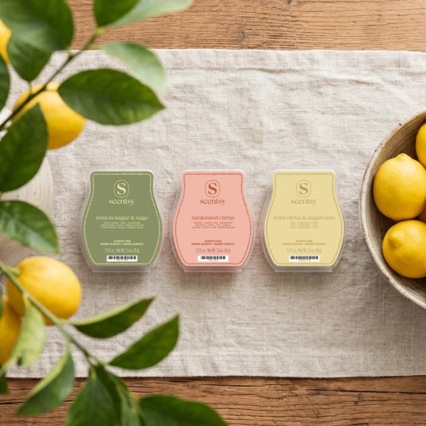 Scentwaxsunlitcitrus2R12026_Highres Sunlit Citrus 3 Scentsy Bar Bundle