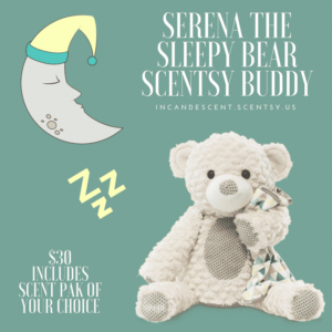 MEET SERENA THE SLEEPY BEAR SCENTSY BUDDY