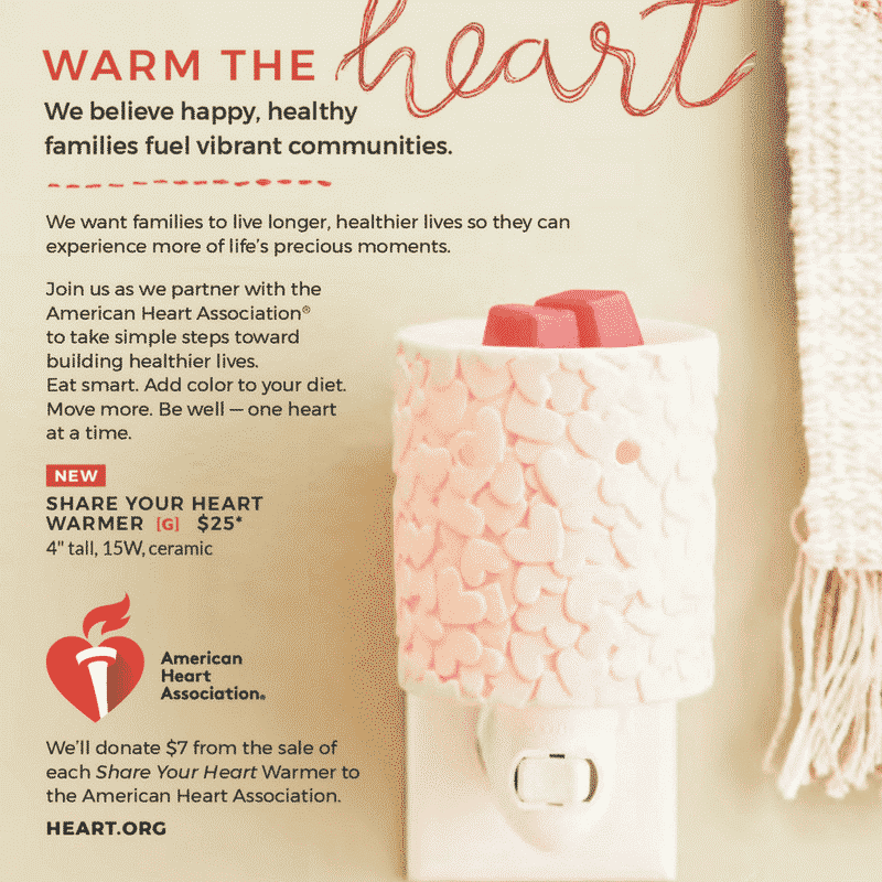 Let'S &Quot;Go Red&Quot; - Scentsy Share Your Heart Warmer Let's "GO RED" - Scentsy Share your Heart Warmer