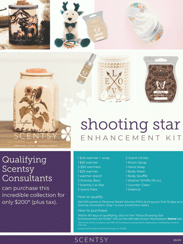 SCENTSY FALL 2018 SHOOTING STAR ENCHANCEMENT KIT