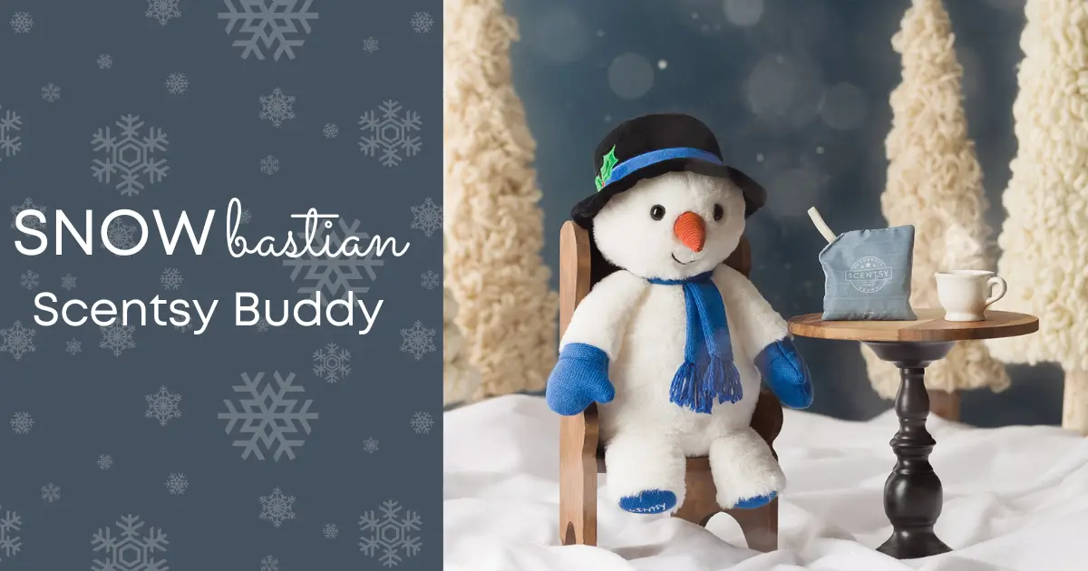 Introducing Snowbastian the Snowman Scentsy Buddy