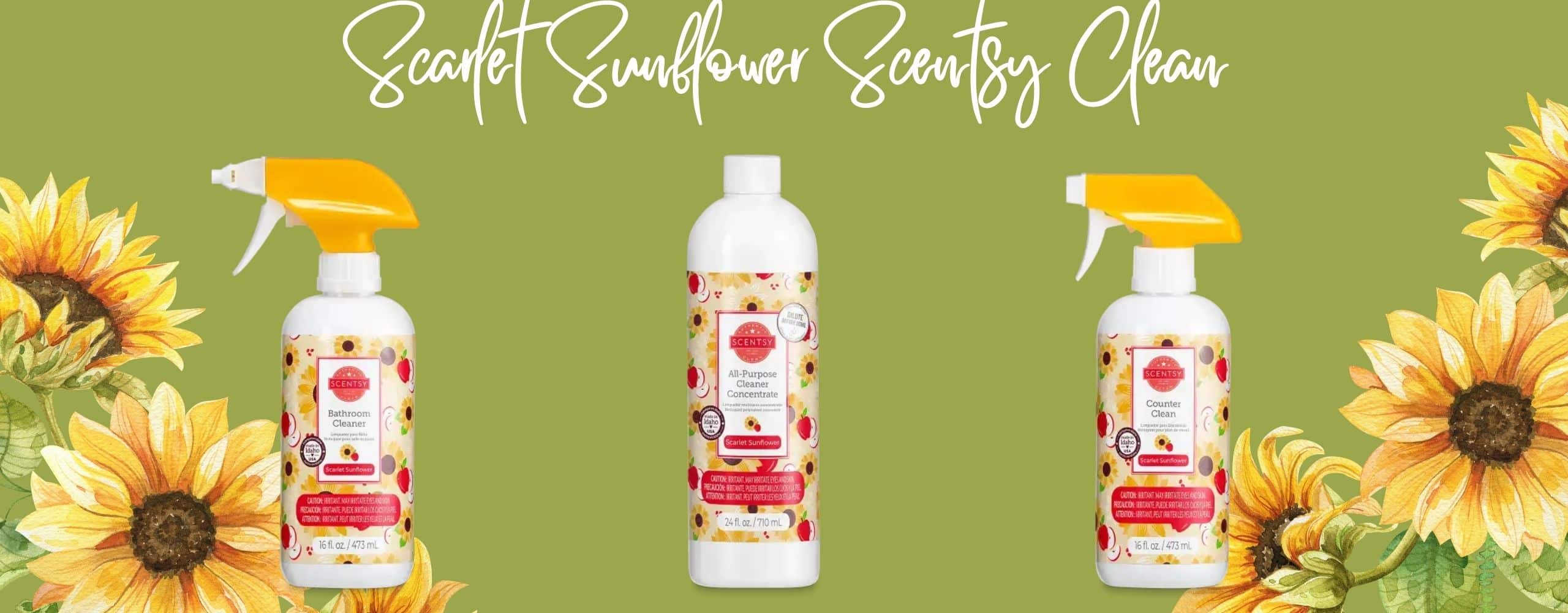 Scarlet Sunflower Scentsy Bathroom Cleaner