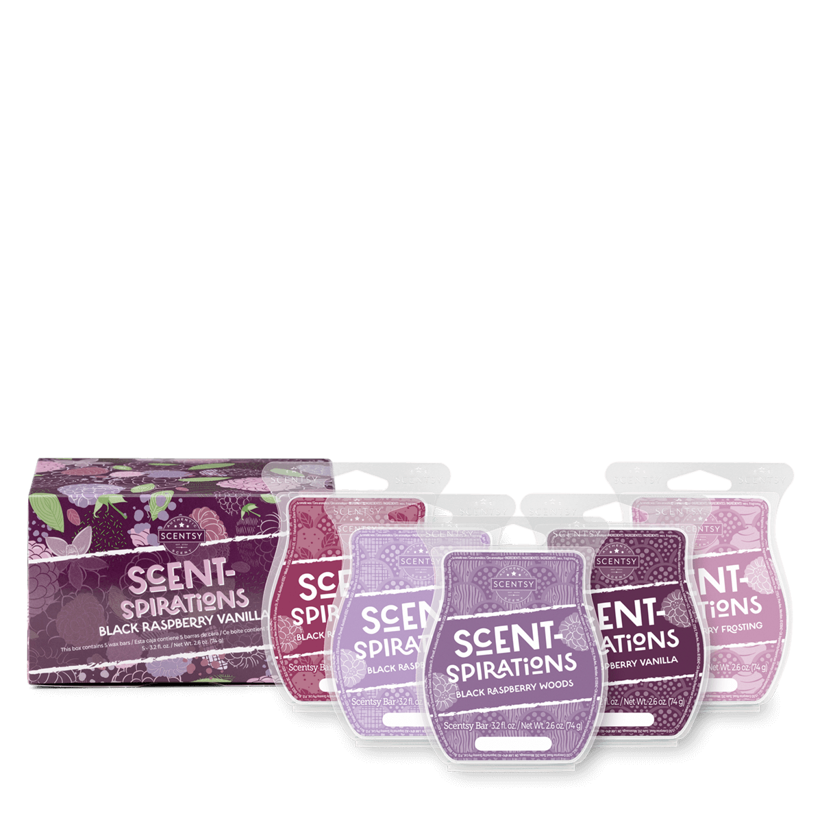 Scent-Spirations Black Raspberry Vanilla Scentsy Bar Bundle