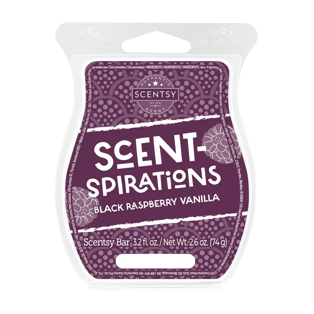 Black Raspberry Vanilla Scentsy Bar | Scent-Spirations 2024
