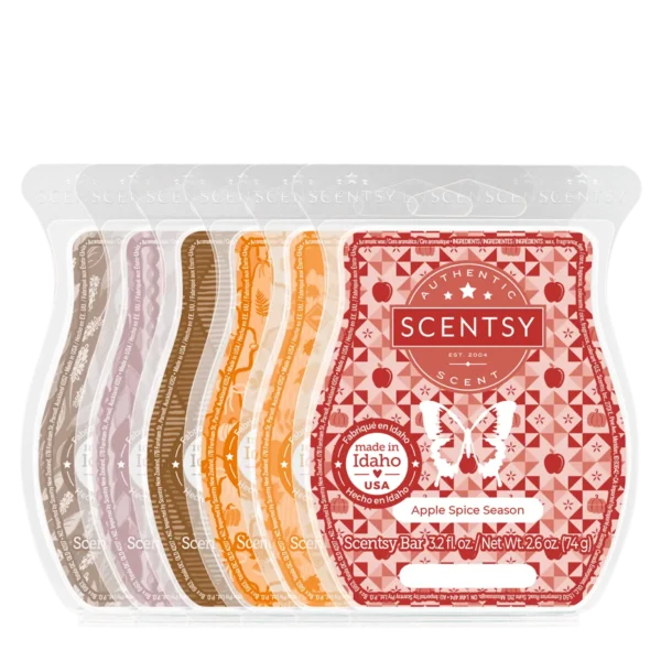 Orchard Breeze & Golden Leaves Scentsy 6 Wax Bar Bundle
