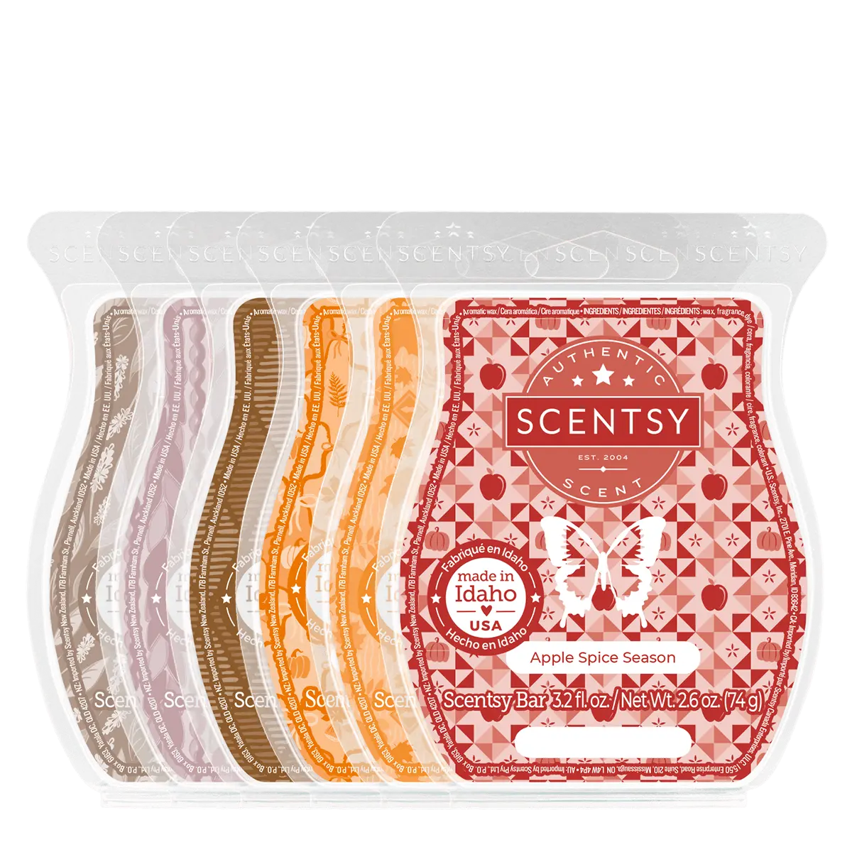 Orchard Breeze & Golden Leaves Scentsy 6 Wax Bar Bundle