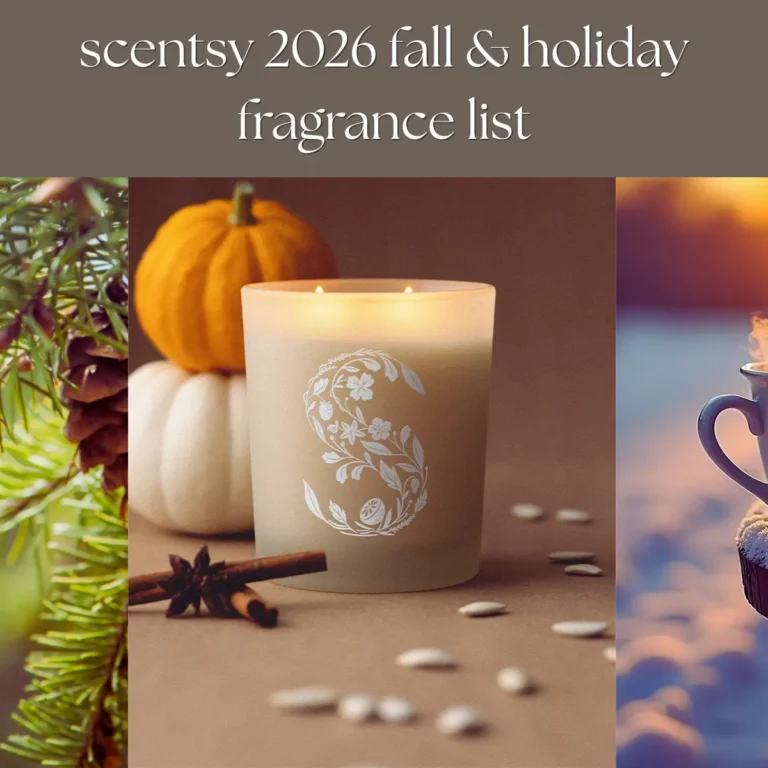 Scentsy 2026 Fall &Amp; Holiday Fragrance Insert List Scentsy 2026 Fall & Holiday Fragrance Insert List